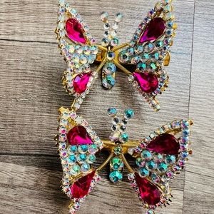 90s butterfly clips moving wings